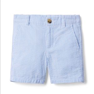 Janie and Jack boys seersucker shorts size 7.
